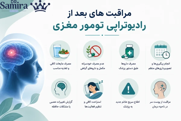 مراقبت بعد از رادیوتراپی تومور مغزی